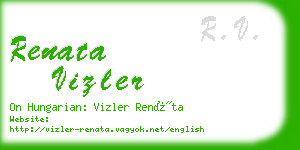 renata vizler business card